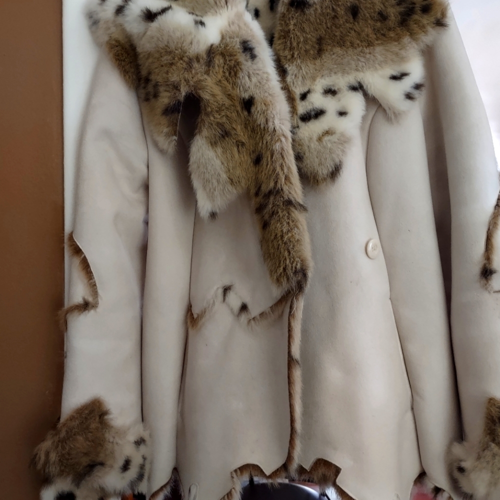 Leopard fur coat